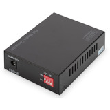 Digitus Gigabit PoE mediekonverter, RJ45 / SFP, PSE, Media Converter Sort