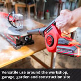 EINHELL Power X-Change Akku-blæser TE-CB 18/270 Li - Solo, 18 Volt Rød/Sort