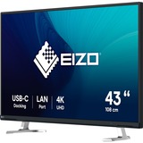 EIZO FlexScan EV4340X-BK computerskærm 108 cm (42.5") 3840 x 2160 pixel 4K Ultra HD LCD Sort, LED-skærm Sort, 108 cm (42.5"), 3840 x 2160 pixel, 4K Ultra HD, LCD, 5 ms, Sort