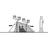 Easy Camp 120472 Reindal 3, Telt olivengrøn