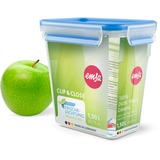 Emsa 508543 enhed til madopbevaring Rektangulær Kasse 1,5 L Transparent 1 stk, Boks gennemsigtig/Blå, Kasse, Rektangulær, 1,5 L, Transparent, Tyskland, 121 mm
