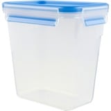 Emsa 508543 enhed til madopbevaring Rektangulær Kasse 1,5 L Transparent 6 stk, Boks gennemsigtig/Blå, Kasse, Rektangulær, 1,5 L, Transparent, Tyskland, 121 mm