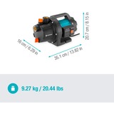 GARDENA 9011-47, Pumpe Turkis/Sort