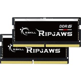 G.Skill Ripjaws F5-4800S3838A16GX2-RS hukommelsesmodul 32 GB 2 x 16 GB DDR5 4800 Mhz Sort, 32 GB, 2 x 16 GB, DDR5, 4800 Mhz, 262-pin SO-DIMM