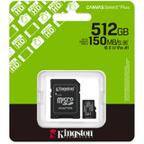 Kingston SDCS3/512GB, Hukommelseskort Sort