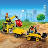 LEGO City Byggeplads med bulldozer, Bygge legetøj Byggesæt, Dreng/Pige, 4 År, 126 stk, 350 g