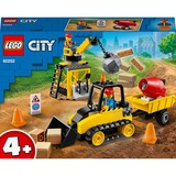 LEGO City Byggeplads med bulldozer, Bygge legetøj Byggesæt, Dreng/Pige, 4 År, 126 stk, 350 g