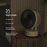 Meaco Sefte 10 Bordventilator, Blæser Hvid/Sort