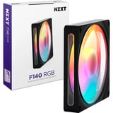NZXT F140 RGB, Sag fan Sort