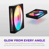 NZXT F140 RGB, Sag fan Sort