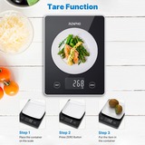 Renpho Calibra 1L, Køkkenvægt Sort