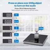 Renpho PEU-R-T001-BK, Køkkenvægt Sort