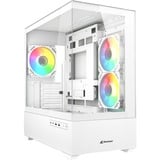 Sharkoon MK6 RGB , Towerkabinet Hvid
