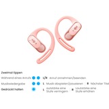 Shokz OpenFit Air Headset Trådløs Ørekrog Opkald/Musik/Sport/Hverdag Bluetooth Lyserød, Hovedtelefoner Pink, Trådløs, Opkald/Musik/Sport/Hverdag, 50 - 16000 Hz, 174 g, Headset, Lyserød