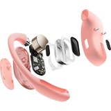 Shokz OpenFit Air Headset Trådløs Ørekrog Opkald/Musik/Sport/Hverdag Bluetooth Lyserød, Hovedtelefoner Pink, Trådløs, Opkald/Musik/Sport/Hverdag, 50 - 16000 Hz, 174 g, Headset, Lyserød