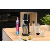 SodaStream Glasflaske DUO, 1 liter, 2-pak, Kande gennemsigtig/Sort