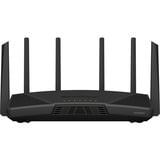 Synology RT6600ax Router WiFi6 1xWAN 3xGbE 1x2.5Gb trådløs router Tri-band (2,4 GHz / 5 GHz / 5 GHz) 4G Sort Wi-Fi 6E (802.11ax), Tri-band (2,4 GHz / 5 GHz / 5 GHz), Ethernet LAN, 3G, Sort, Bærbar router