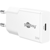 goobay USB-C PD GaN Hurtigoplader Slim (30 W) Hvid
