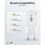 goobay USB-C PD GaN Hurtigoplader Slim (30 W) Hvid