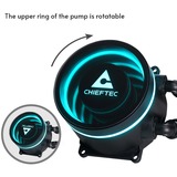 Chieftec ICEBERG 240 RGB, Vandkøling Sort