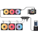 Corsair COMMANDER DUO ARGB / iCUE LINK Hybrid, Fan kontrol Sort