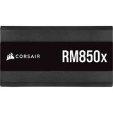 Corsair RM850x enhed til strømforsyning 850 W 24-pin ATX ATX Sort, PC strømforsyning Sort, 850 W, 100 - 240 V, 47 - 63 Hz, 5 - 10 A, 150 W, 849,6 W