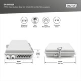 Digitus FTTH fordelingsboks til 16 LC/DX eller SC/SX koblinger, Splejse boks 