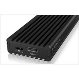 ICY BOX IB-1817MCT-C31 SSD kabinet Sort M.2, Drev kabinet Sort, SSD kabinet, M.2, PCI Express 3.0, Serial ATA III, 10 Gbit/sek., USB-tilslutning, Sort