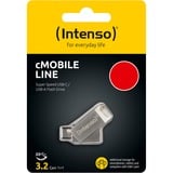 Intenso cMOBILE LINE 128 GB, USB-stik Sølv