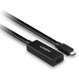 Lindy 43364 USB-kabel USB 3.2 Gen 2 (3.1 Gen 2) 5 m USB C Sort, Forlængerledning Sort, 5 m, USB C, USB C, USB 3.2 Gen 2 (3.1 Gen 2), 10 Gbit/sek., Sort