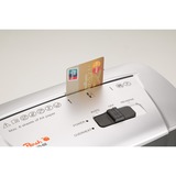 Peach PS500-10 papirmakulator Krydsmakulering 72 dB 22 cm Sort, Dokument shredder Sølv/Sort, Krydsmakulering, 22 cm, 4 x 52 mm, 11 L, 80 ark, 72 dB
