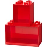 Room Copenhagen LEGO Regal Brick Shelf 8+4, Set, Hylde Rød