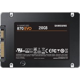 SAMSUNG 870 EVO 2.5" 250 GB Serial ATA III V-NAND, Solid state-drev 250 GB, 2.5", 560 MB/s, 6 Gbit/sek.