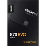 SAMSUNG 870 EVO 2.5" 250 GB Serial ATA III V-NAND, Solid state-drev 250 GB, 2.5", 560 MB/s, 6 Gbit/sek.