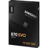 Samsung 870 EVO 250 GB 2.5" Serial ATA III V-NAND, Solid state-drev 250 GB, 2.5", 560 MB/s, 6 Gbit/sek.