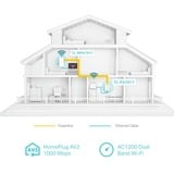 TP-Link TL-WPA1000 KIT Power Line netværksadapter 1000 Mbit/s Ethernet LAN Wi-Fi Hvid 2 stk, PowerLAN 1000 Mbit/s, IEEE 1901, IEEE 802.11a, IEEE 802.11ac, IEEE 802.11b, IEEE 802.11g, IEEE 802.11n, IEEE 802.3, IEEE..., Type C, Gigabit Ethernet, 10,100,1000 Mbit/s, Wi-Fi 5 (802.11ac)