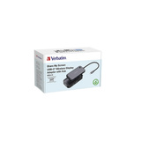 Verbatim 32146 trådløst skærmkort USB Full HD Desktop, Docking station Sort, Desktop, USB, Wi-Fi, 802.11a, 802.11b, 802.11g, Wi-Fi 4 (802.11n), Wi-Fi 5 (802.11ac), USB 3.2 Gen 1 (3.1 Gen 1), USB Type-A, USB Type-C