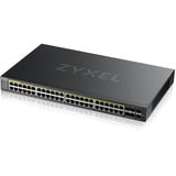 Zyxel GS2220-50HP-EU0101F netværksswitch Administreret L2 Gigabit Ethernet (10/100/1000) Strøm over Ethernet (PoE) Sort Administreret, L2, Gigabit Ethernet (10/100/1000), Strøm over Ethernet (PoE), Stativ-montering
