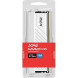 ADATA GAMMIX D35 hukommelsesmodul 16 GB 1 x 16 GB DDR4 288-pin DIMM Hvid, 16 GB, 1 x 16 GB, DDR4, 3200 MHz, 288-pin DIMM