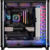 ALTERNATE Gaming-PC • RTX 5080 • AMD Ryzen™ 7 9800X3D • 32 GB RAM Renoveret, Gaming PC Sort/gennemsigtig