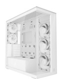 ARCTIC Xtender VG (White) Midi Tower Hvid, Towerkabinet Hvid, Midi Tower, PC, Hvid, EATX, Metal, Hærdet glas, Spil