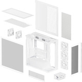 ARCTIC Xtender VG (White) Midi Tower Hvid, Towerkabinet Hvid, Midi Tower, PC, Hvid, EATX, Metal, Hærdet glas, Spil