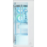 ARCTIC Xtender VG (White) Midi Tower Hvid, Towerkabinet Hvid, Midi Tower, PC, Hvid, EATX, Metal, Hærdet glas, Spil