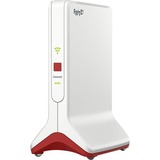 AVM FRITZ!Repeater 6000 trådløs router Ethernet Tri-band (2,4 GHz / 5 GHz / 5 GHz) Rød, Hvid Wi-Fi 6 (802.11ax), Tri-band (2,4 GHz / 5 GHz / 5 GHz), Ethernet LAN, Rød, Hvid, Bærbar router