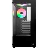 Aerocool Pivot Midi Tower Sort, Towerkabinet Sort, Midi Tower, PC, Sort, ATX, micro ATX, Mini-ITX, SPCC, Stål, Spil
