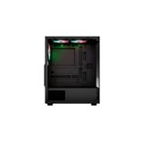 Aerocool Pivot Midi Tower Sort, Towerkabinet Sort, Midi Tower, PC, Sort, ATX, micro ATX, Mini-ITX, SPCC, Stål, Spil