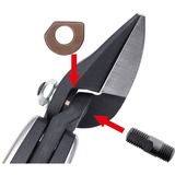BESSEY ERDI Ideal-Schere D39ASS, Tin snips Sort/Rød