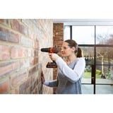 BLACK+DECKER Batteridrevet slagboremaskine/skruemaskine BCKSB04, 18 volt, Slagborer skruemaskine Orange/Sort