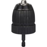 Bosch 2 608 572 075 borepatron Selvspændende borepatron 1/4", Chuck Selvspændende borepatron, 1 mm, 1 cm, 1/4", Metal, Sort, Rustfrit stål