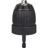 Bosch 2 608 572 075 borepatron Selvspændende borepatron 1/4", Chuck Selvspændende borepatron, 1 mm, 1 cm, 1/4", Metal, Sort, Rustfrit stål